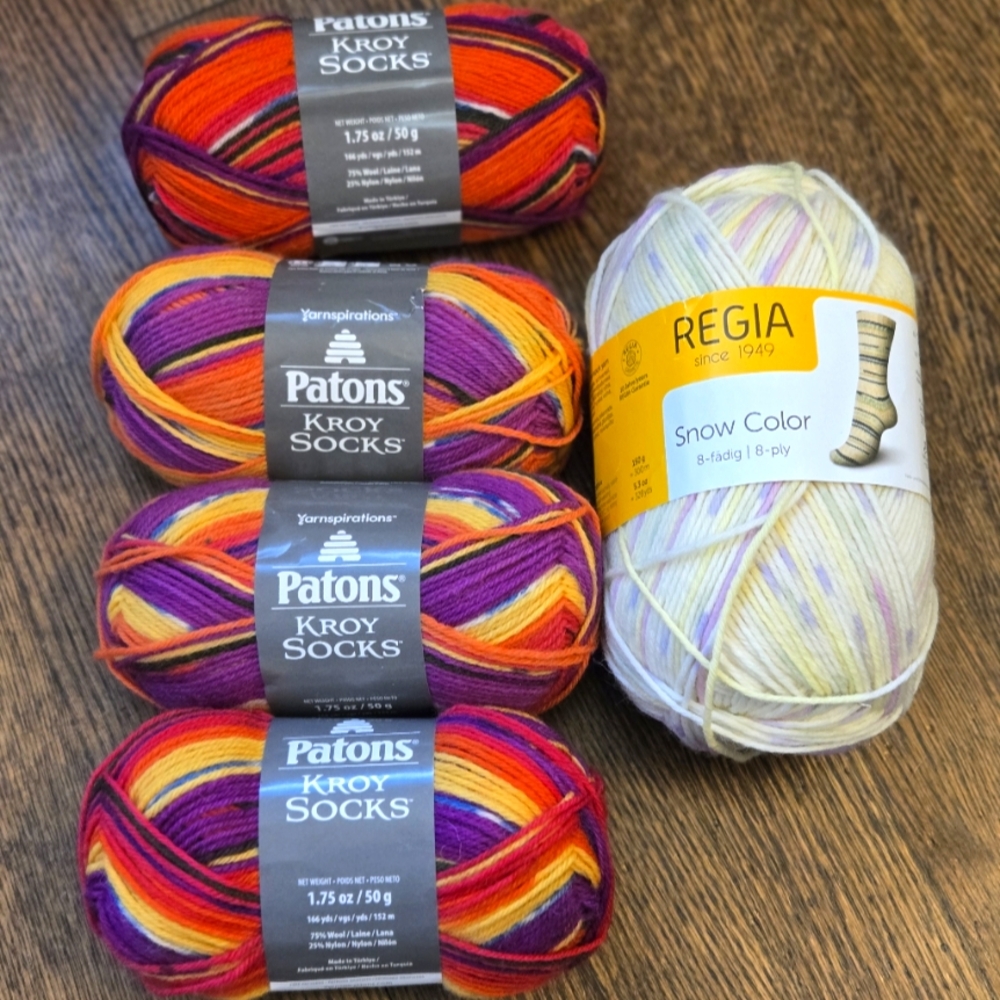 Lot Of Wool Sock Yarn
